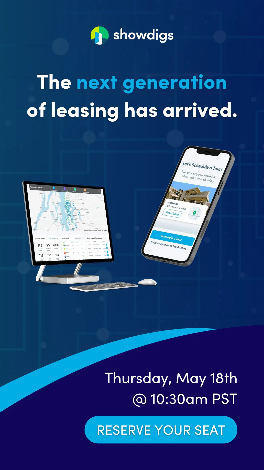 The next generation of leasing has arrived. Reserve your seat for Thursday, May 18th at 10:30am.