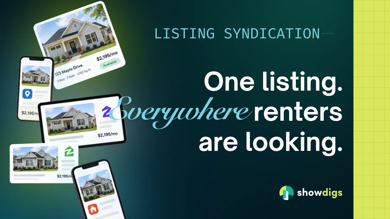 rental listing displayed on a laptop screen showing property photos and details