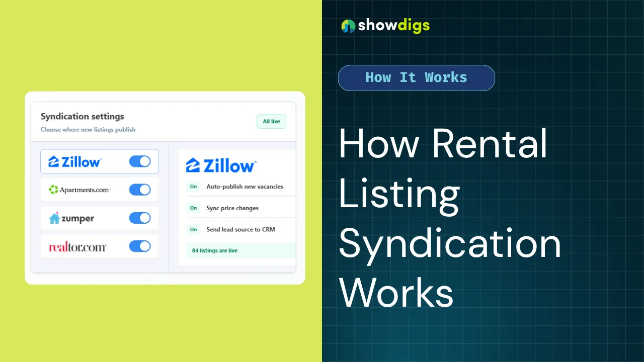 prospective renter browsing rental listings on a phone in the evening